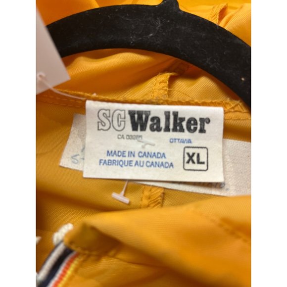 XL- VINTAGE 80s CANADA YELLOW WINDBREAKER - Picture 8 of 8